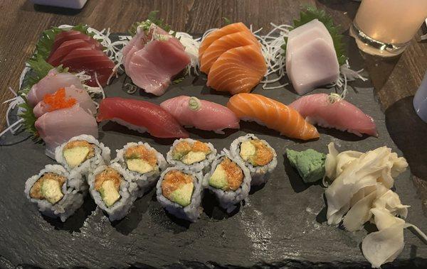 Sushi and Sashimi Combo For 1