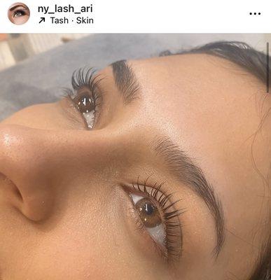 Keratin lash lift and tint