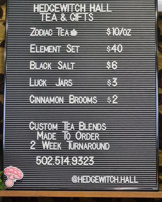 Price List