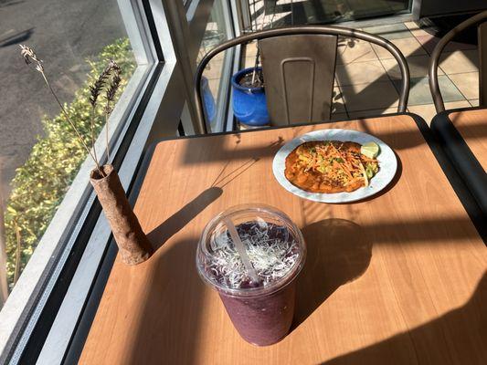 Blueberry Brain Boost And Roasted Vegetable Tacos