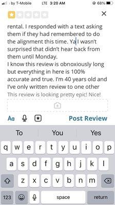 Rest of my review