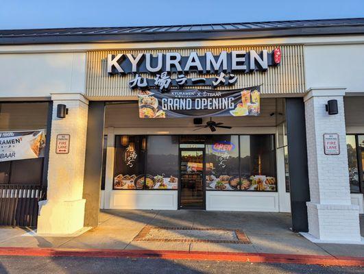 Outside. Storefront. Sandy Springs location opened June 2023 in Abernathy Square shopping center at corner of Roswell and Abernathy Roads.