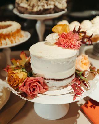 Naked cake for just my husband and I.