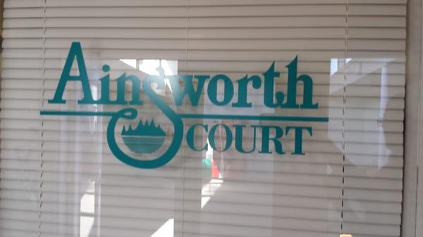 Ainsworth Court: happy to serve you!