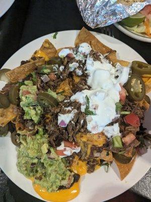 Beef nachos