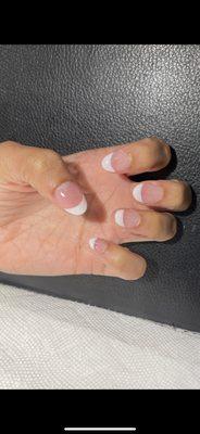 SNS French manicure by David