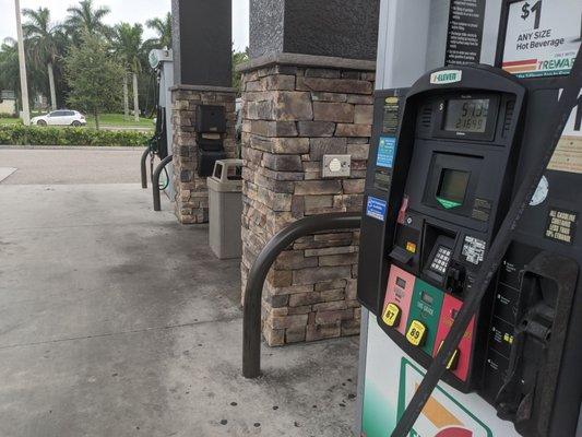 Gassing up for a possible hurricane.