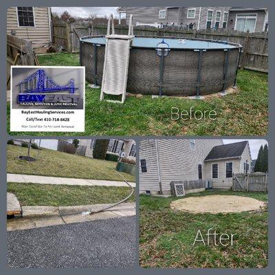 We also drain & remove aboveground pools & hot tubs!