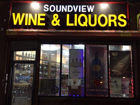 Welcome to soundview Wine & Liquors. Under new management come in and see our competitive prices.