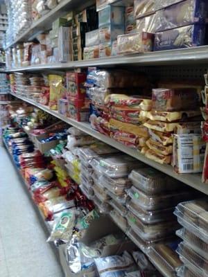 Cramped aisles at Indus foods