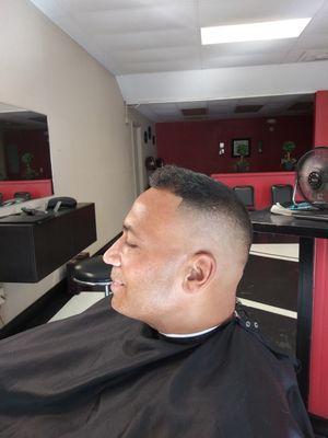 A basic skin fade