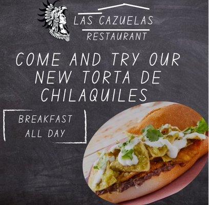 New Torta w/chilaquiles