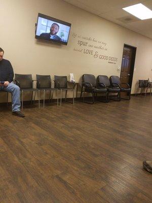 Spacious waiting room