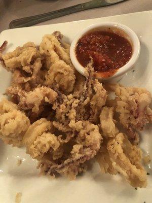 Calamari appetizer