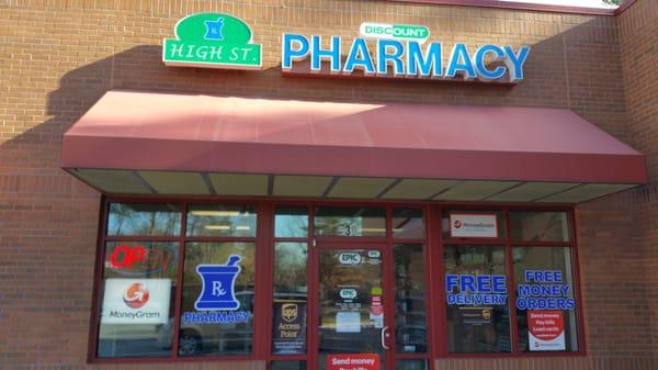 Pharmacy with convenient parking, Free Money Orders, Free Prescription Delivery and UPS access point-pick up and drop off your UPS packages