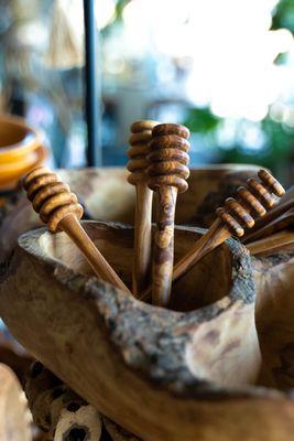 Wooden Honey Dipper