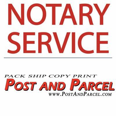 We have a notary on staff at all times.