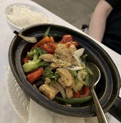 clay pot ginger chicken