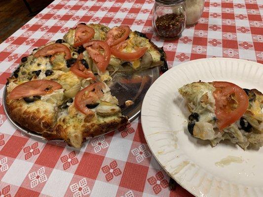 Pesto Chicken Pizza