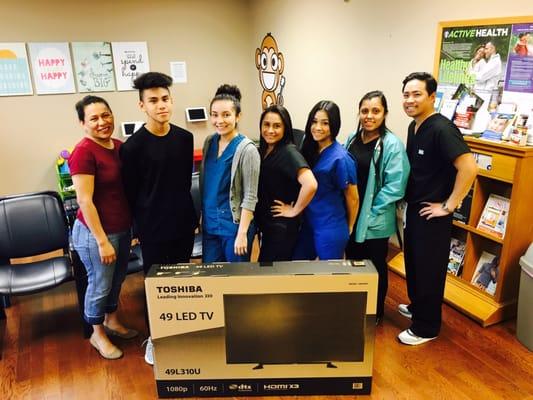 Congrats to our first TV winner of this year!  Victor Hernandez, January 2016