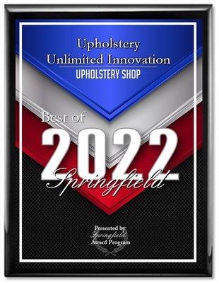 BEST OF 2022 
 
 This fall marks our 6th year in business as Upholstery Unlimited Innovation. We can truly say it has bee