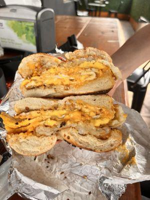 Egg and cheese with hash brown