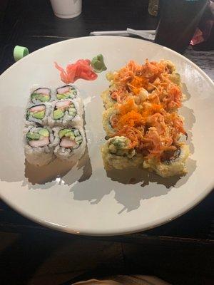 california roll & mermaid roll