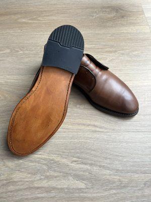 AFTER Brown Shoes with replacement leather sole and rubber heel taps