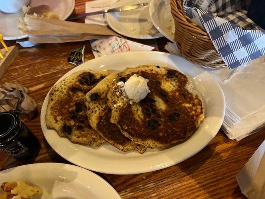 Blueberry pancakes