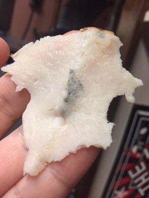 Mold on my turkey slice from subway today.