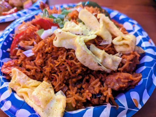 Szechuan Fried Rice with Chicken