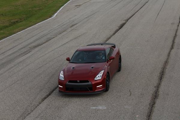 Nissan GT-R on track at MSR Houston