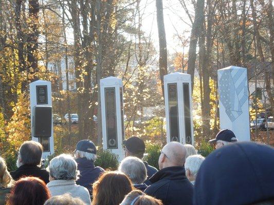 Dedication Ceremony on Veterans Day Weekend –Sunday November 11, 2016