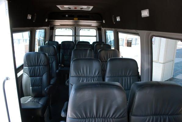 Interior of Mercedes Sprinter Van