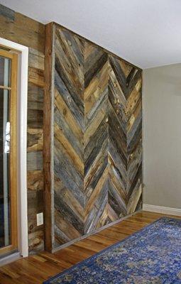 Chevron Wood Wall