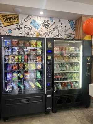 Well stocked vending machines.