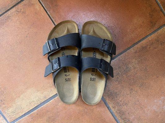 New cushions and soles for my Birkenstocks!