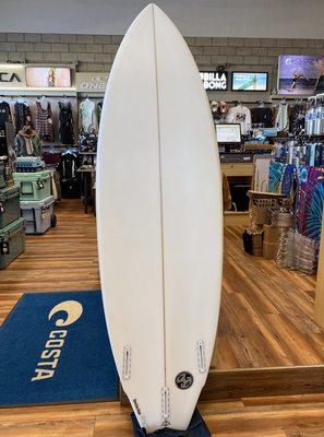 Brand new Jud Lau shortboard