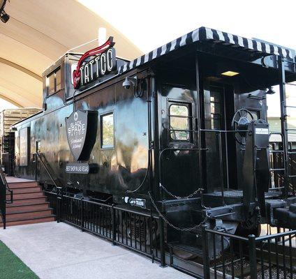 Tattoos in a train