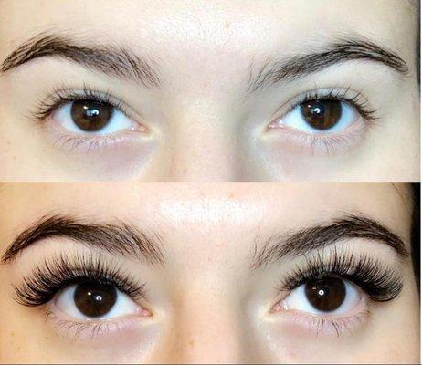 Before/After Hybrid Lash Set