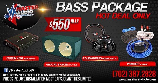 special bass package  call us (702) 3872827