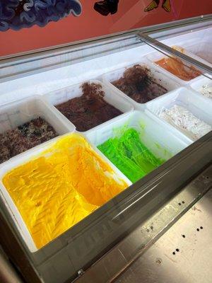 Ice cream selection