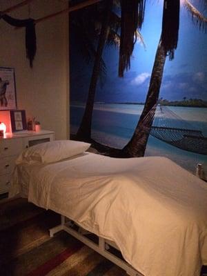 Beautiful settings that Susan has in the room where u will be getting the massage