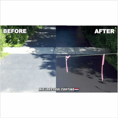 Driveway Sealcoating (Before and After)