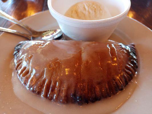 Get the fried pie (this one is strawberry). So good. (They also had blackberry, apple, pecan, and cherry the day we went)