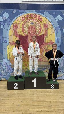 Bella gold at her first dream bjj competition