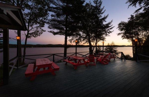 Waterfront seating