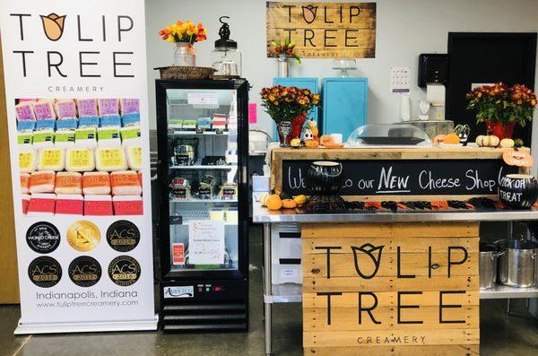 Our Retail Cheese shop inside our Cheese Making Classroom