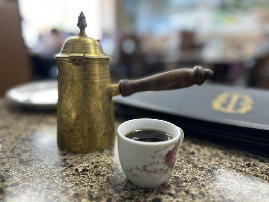 Turkish coffee.