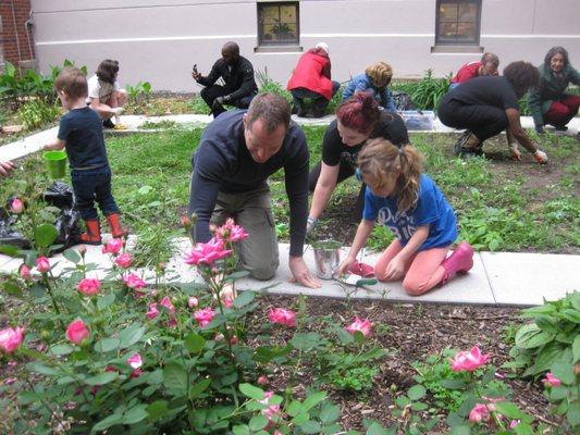 Volunteers at N Street Village's Family & Friends Day.